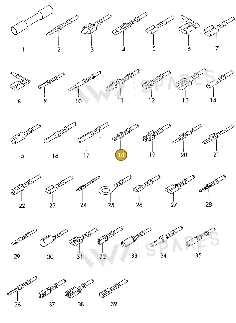 000979253E — Volkswagen 1J0 platform diagram 198979500, position 18