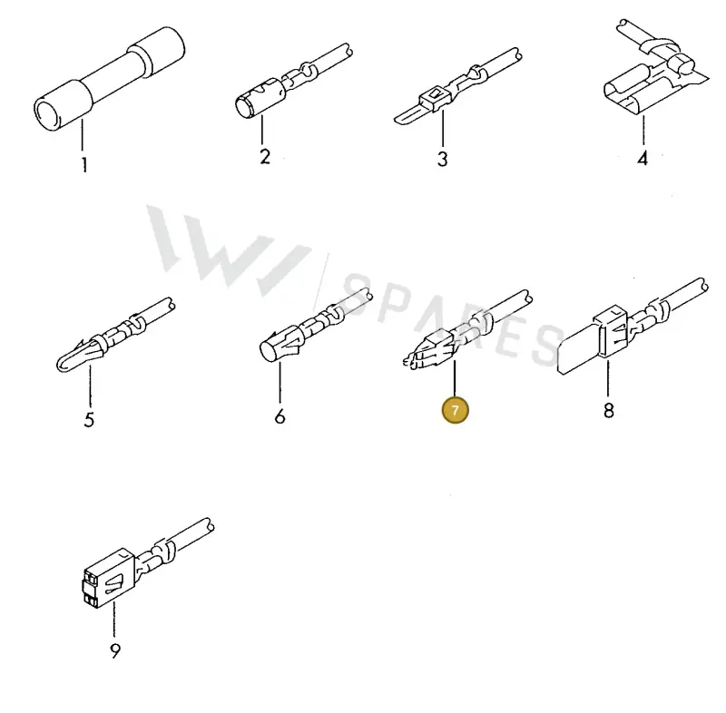 000979306E — Volkswagen 1J0 platform diagram 198979600, position 7