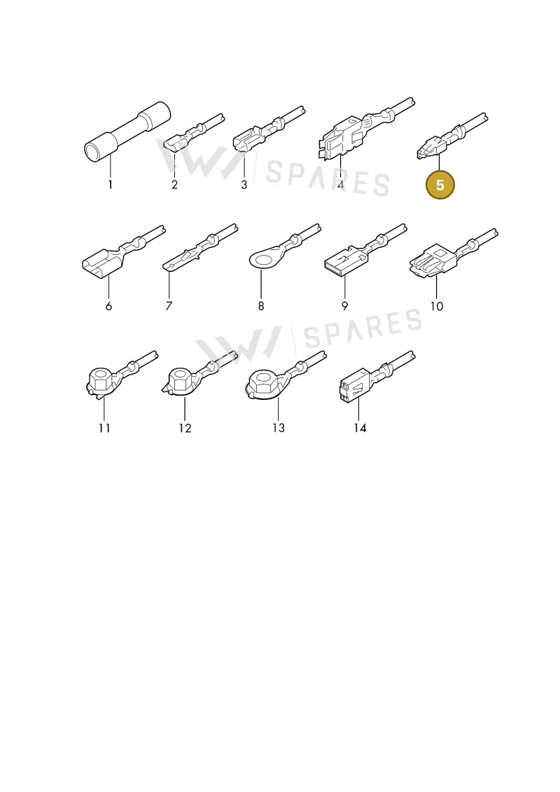 000979407E — Volkswagen 1J0 platform diagram 198979610, position 5