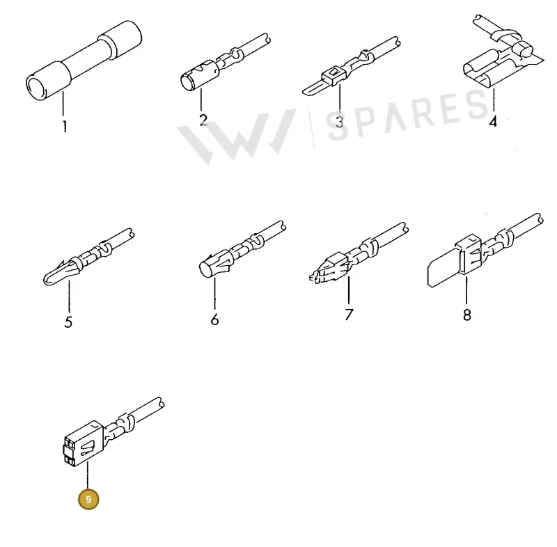 000979941 — Volkswagen 1J0 platform diagram 198979600, position 9