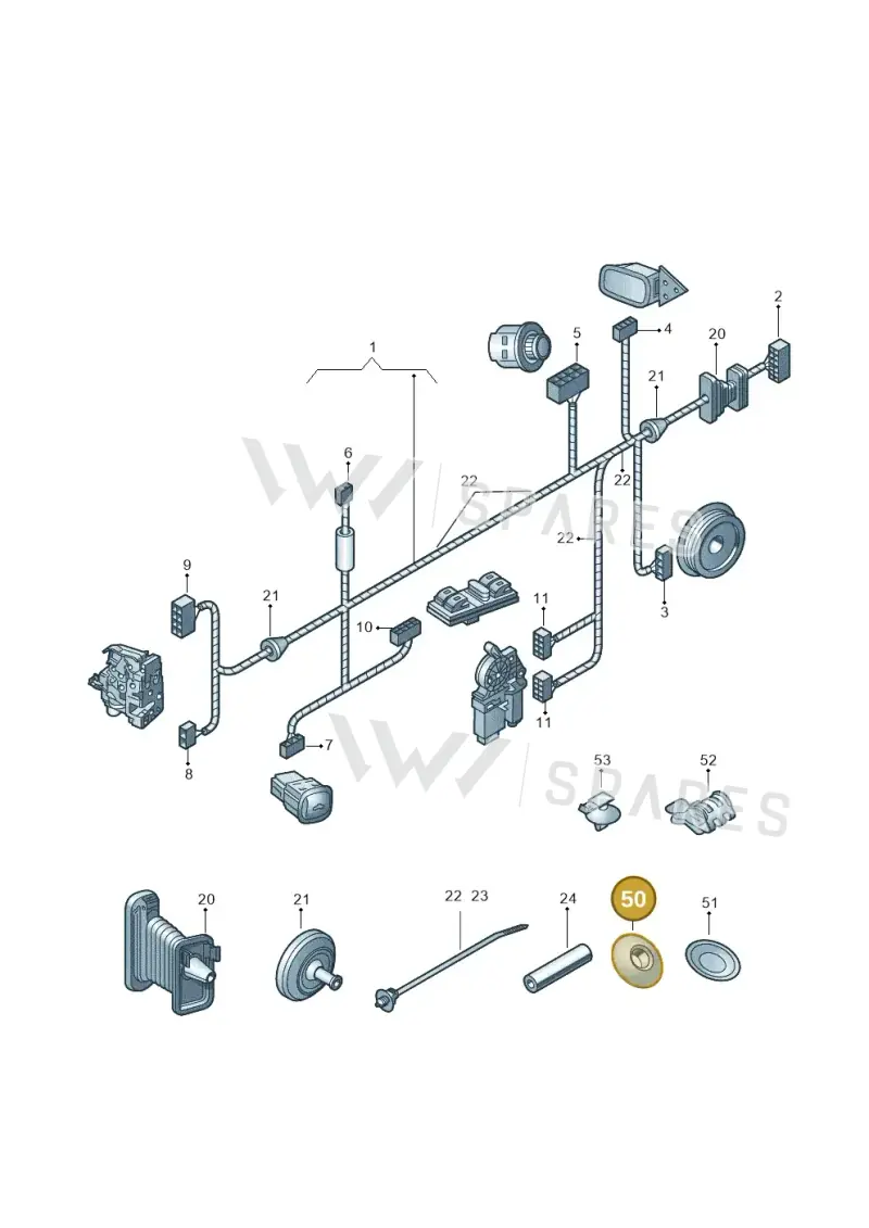 000979950 — Volkswagen Polo (2012-2014) diagram 481972350, position 50