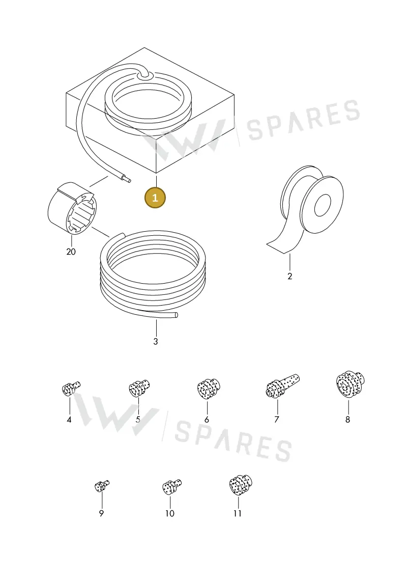000979984A — Audi 1J0 platform diagram 198979200, position 1