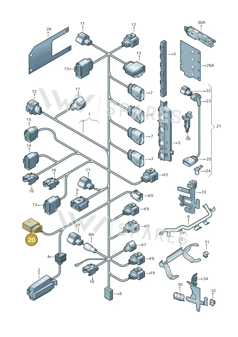 000979991A — Volkswagen JETTA                  06> (2006-) diagram 474971150, position 20