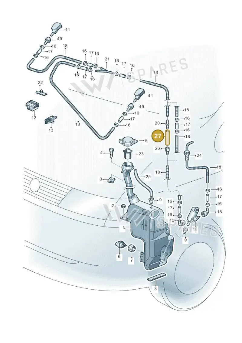 000979992 — Volkswagen SHARAN/4MOTION (2005-) diagram 244955250, position 27