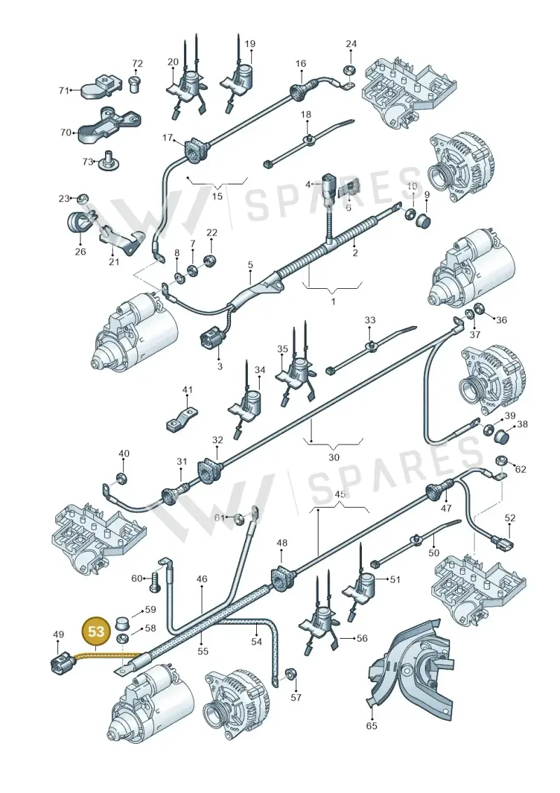 000979993 — Audi A6 2.7 TDI (2008-2011) diagram 448972020, position 53