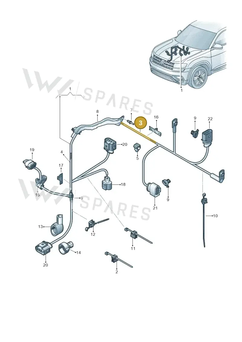 000979993 — Volkswagen Atlas Cross Sport (2023-) diagram 829971780, position 3