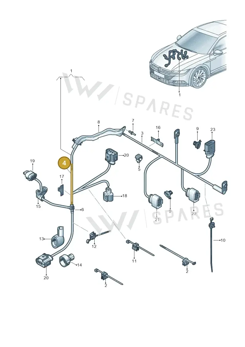 000979994 — Volkswagen Arteon (2017-2023) diagram 828971780, position 4