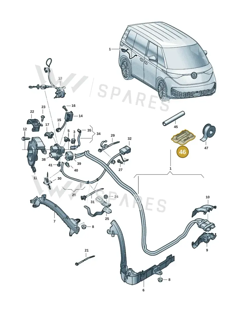 000998912 — Volkswagen ID. Buzz (2022-2025) diagram 15a970150, position 46