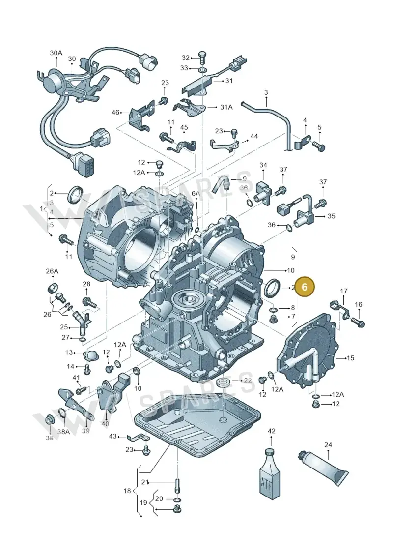 001321102A — Volkswagen POLO (2005-) diagram 158321500, position 6
