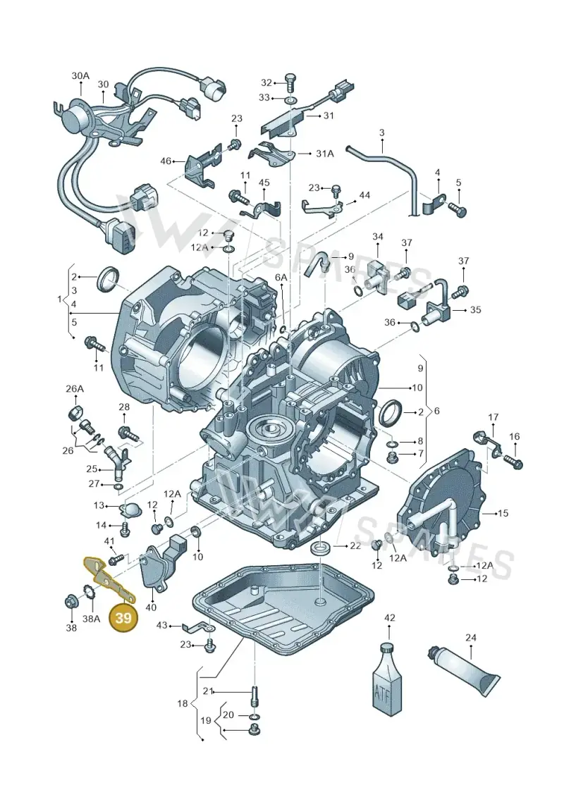 001321171 — Volkswagen LUPO/3L TDI (1998-2003) diagram 158321500, position 39