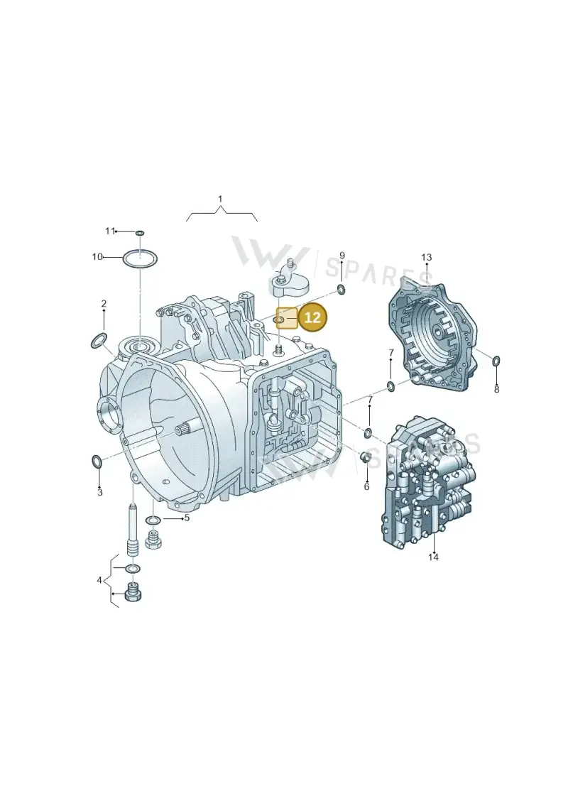 001321199 — Volkswagen Jetta City        "Mex"08> (2007-) diagram 270321700, position 12