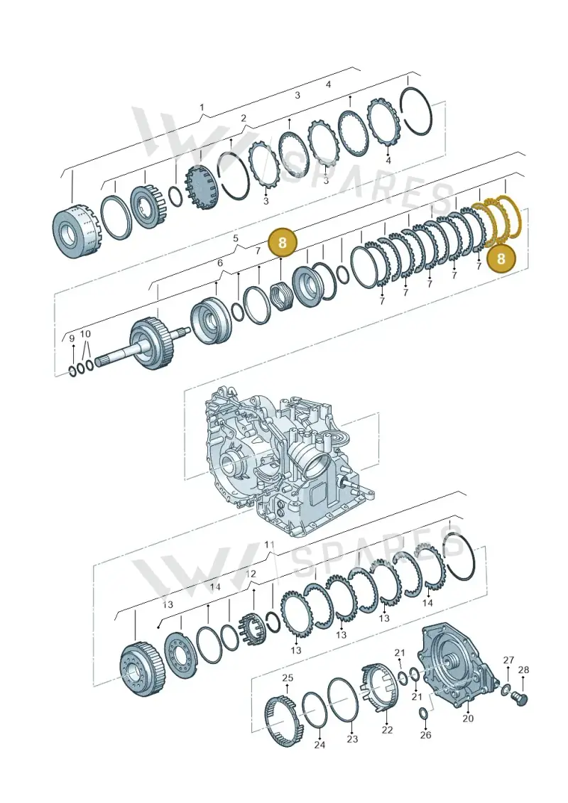 001323139N — Volkswagen POLO (2005-) diagram 158323600, position 8