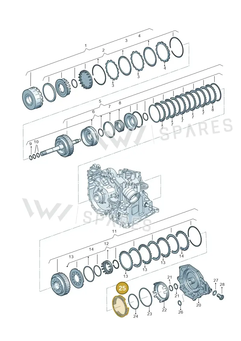 001323245 — Volkswagen POLO (2005-) diagram 158323600, position 25