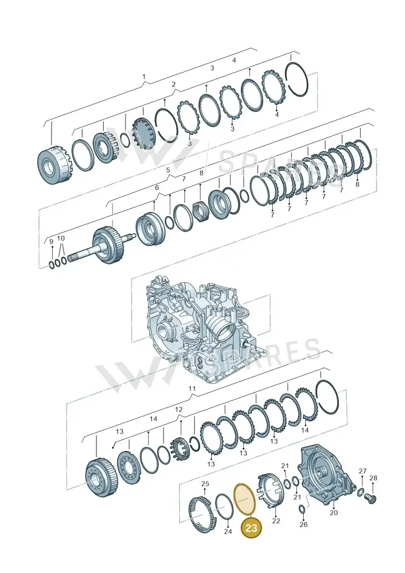 001323559 — Volkswagen POLO (2005-) diagram 158323600, position 23