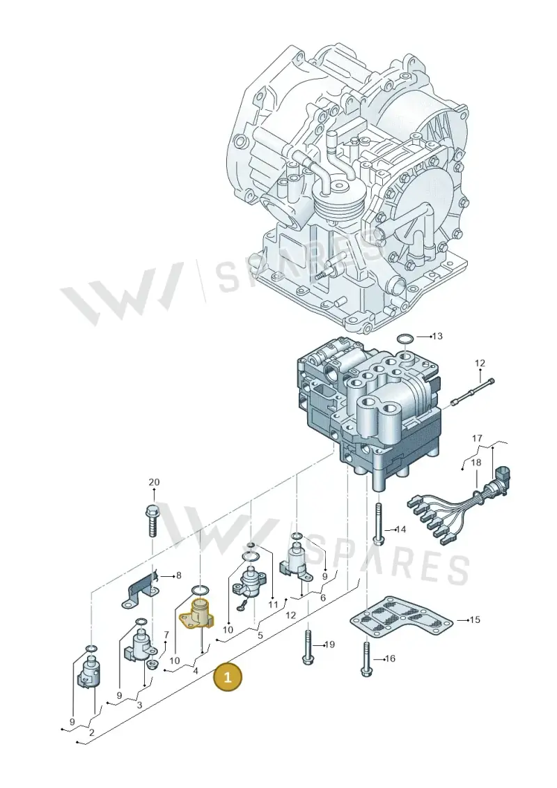 001325039 — Volkswagen POLO (1994-1999) diagram 158325500, position 1