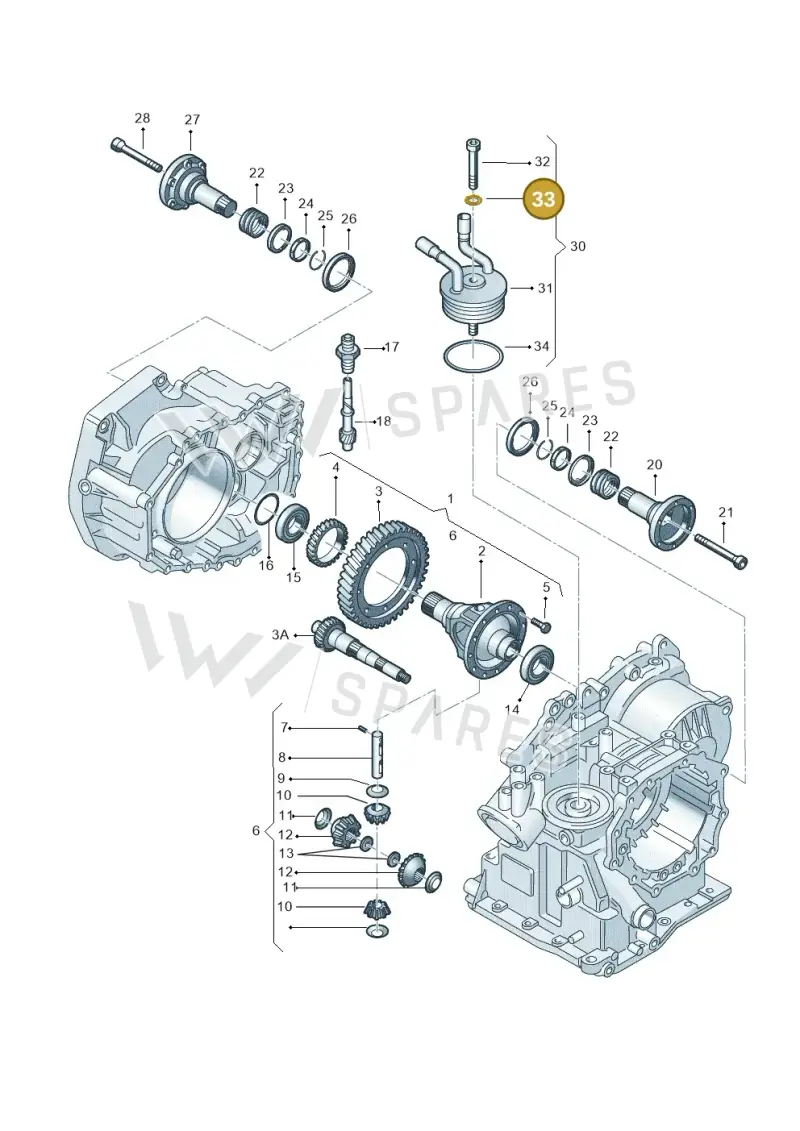 001409069 — Volkswagen Polo (2008-2009) diagram 158409500, position 33