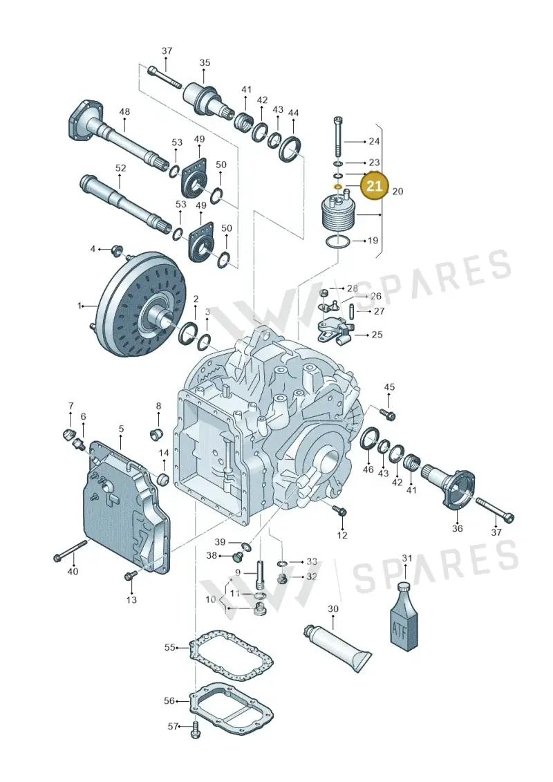 001409069 — Volkswagen Sharan (2008-2010) diagram 406321650, position 21