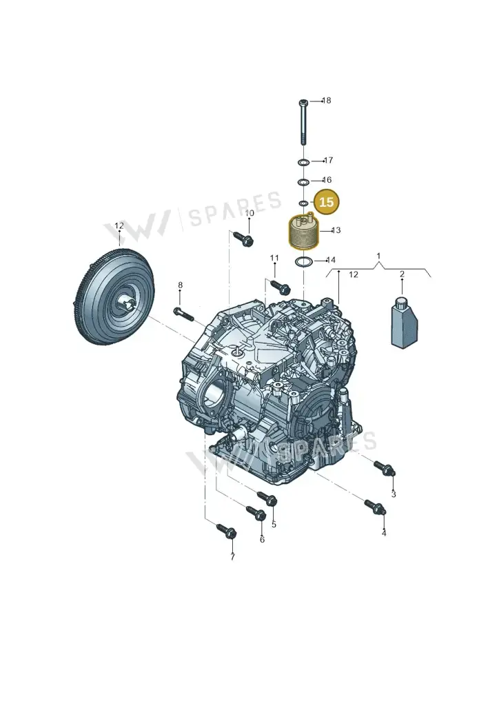 001409069 — Volkswagen Beetle (2016-2019) diagram 802300357, position 15