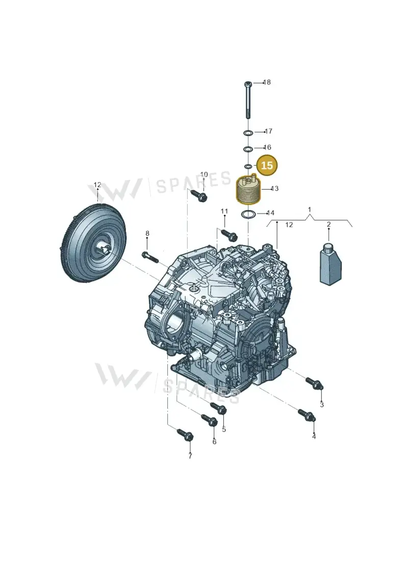 001409069 — Volkswagen Beetle (2016-2019) diagram 802300357, position 15