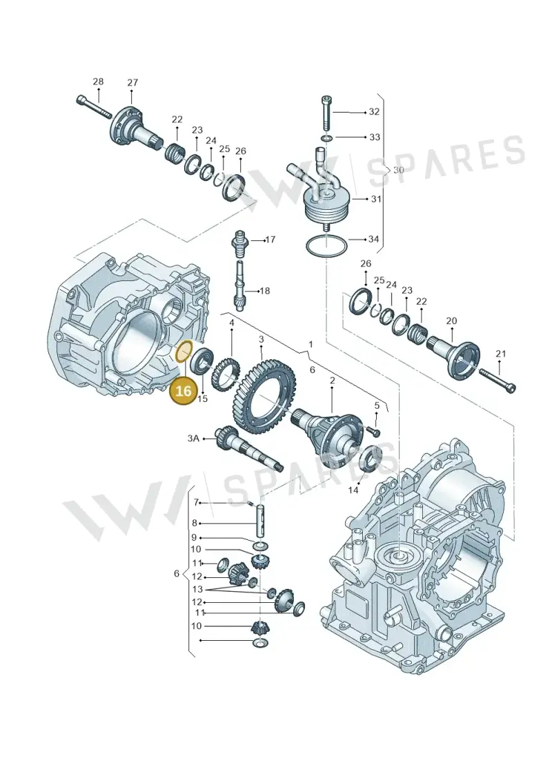 001409210AB — Volkswagen Polo (2008-2009) diagram 158409500, position 16