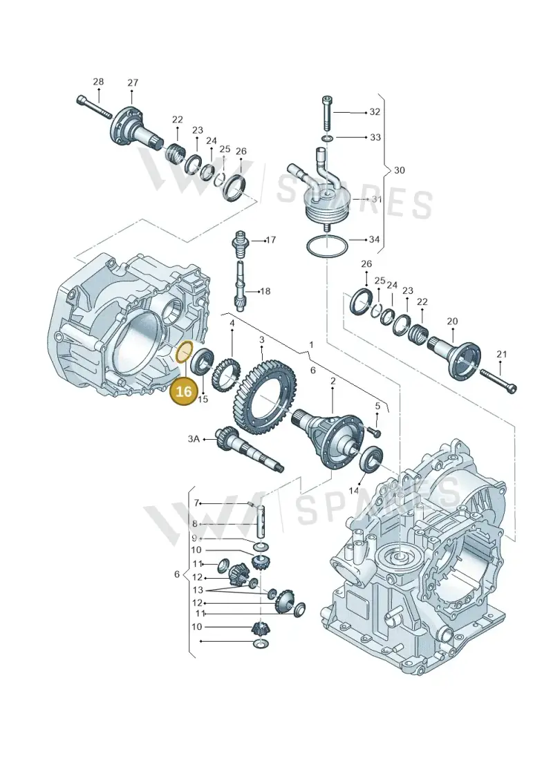 001409210AE — Volkswagen Polo (2008-2009) diagram 158409500, position 16