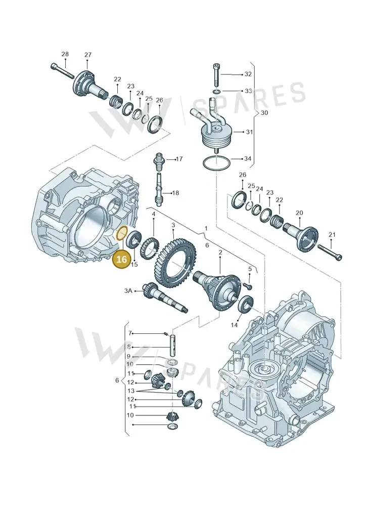 001409210E — Volkswagen Polo (2008-2009) diagram 158409500, position 16
