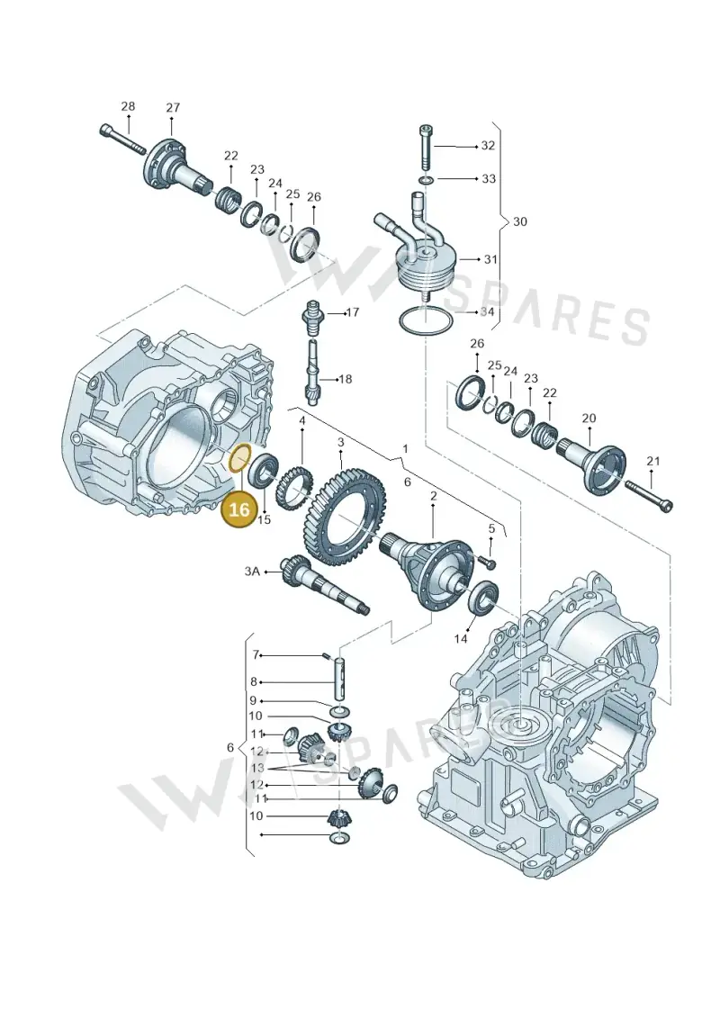 001409210E — Volkswagen Polo (2008-2009) diagram 158409500, position 16
