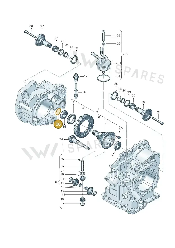 001409210F — Volkswagen Polo (2008-2009) diagram 158409500, position 16