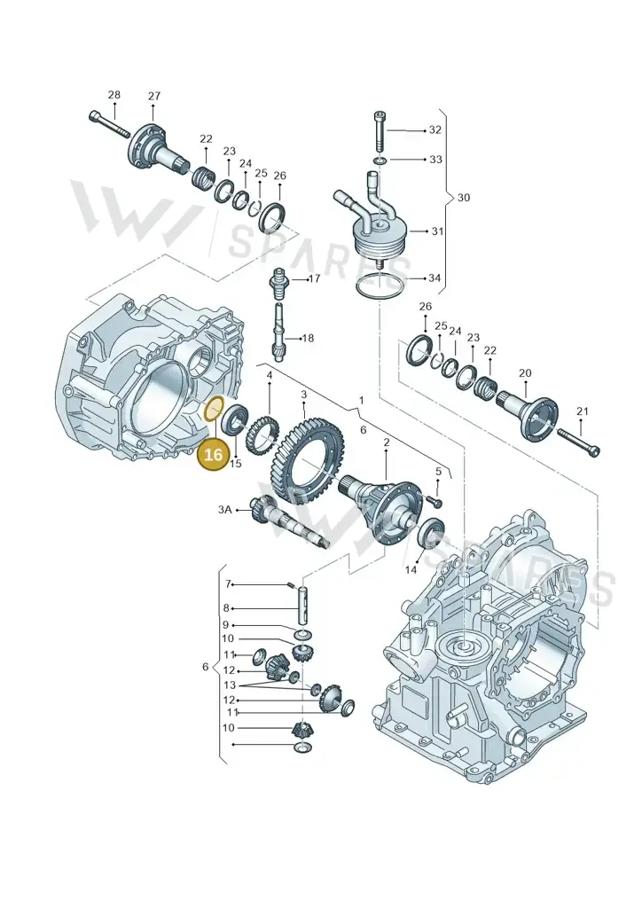 001409210G — Volkswagen Polo (2008-2009) diagram 158409500, position 16