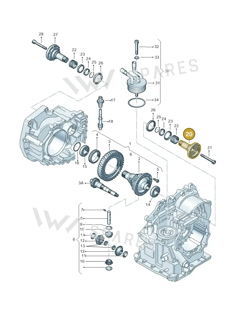 001409355 — Volkswagen LUPO/3L TDI (2003-2005) diagram 158409500, position 20