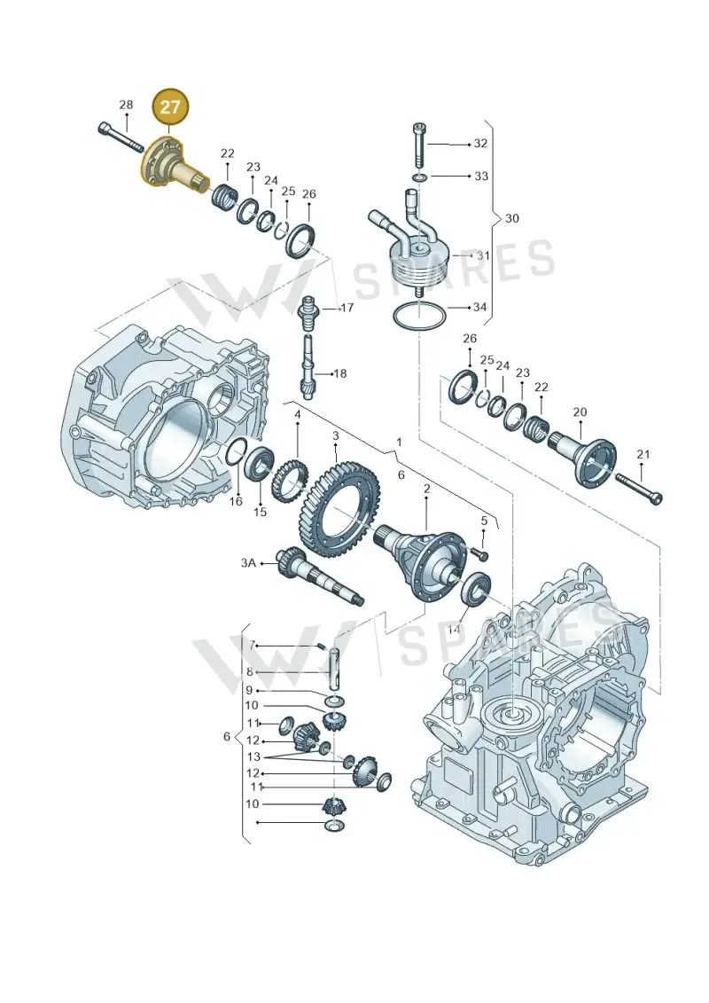 001409356 — Volkswagen LUPO/3L TDI (2003-2005) diagram 158409500, position 27