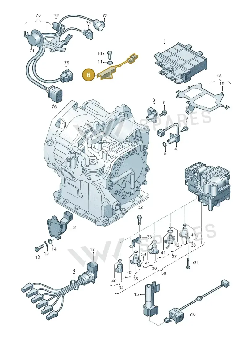 001927393B — Volkswagen LUPO/3L TDI (2003-2005) diagram 657927500, position 6