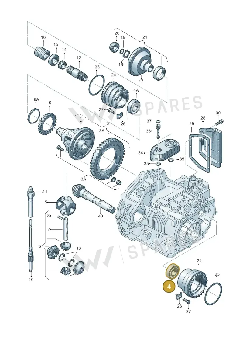 002517185 — Volkswagen New Beetle (1998-2001) diagram 201409500, position 4