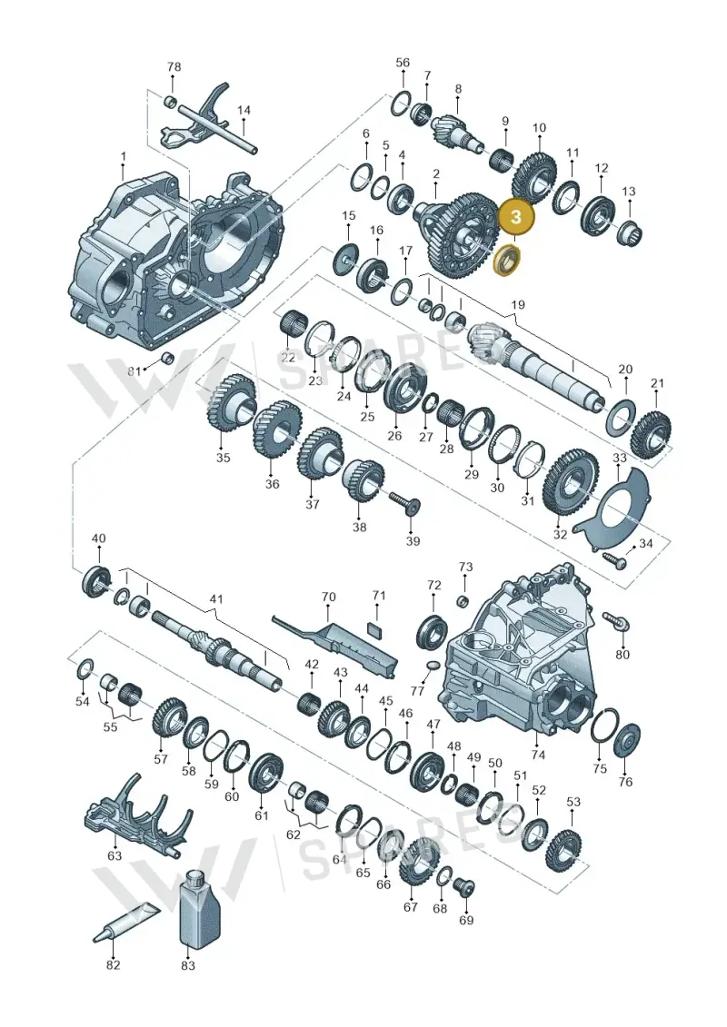 002517185M — Volkswagen Tiguan 2.0 4Motion (2017-2024) diagram 5h0311150, position 3