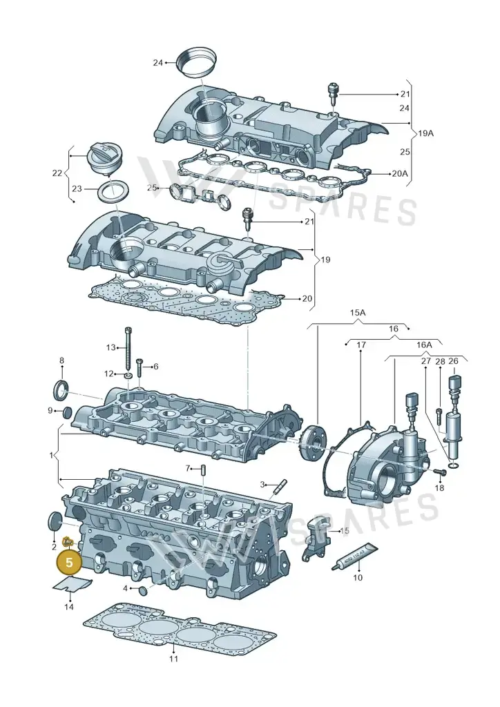 003507133A — Volkswagen Passat estate (2008-2011) diagram 420103550, position 5