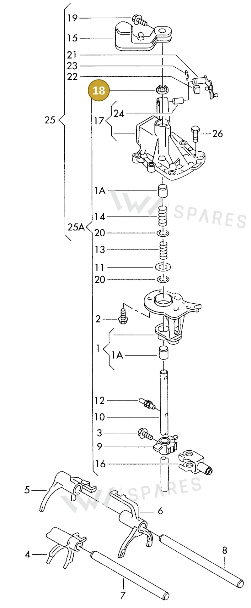 006311109 — Volkswagen SHARAN/SYNCRO (1995-2000) diagram 162311820, position 18