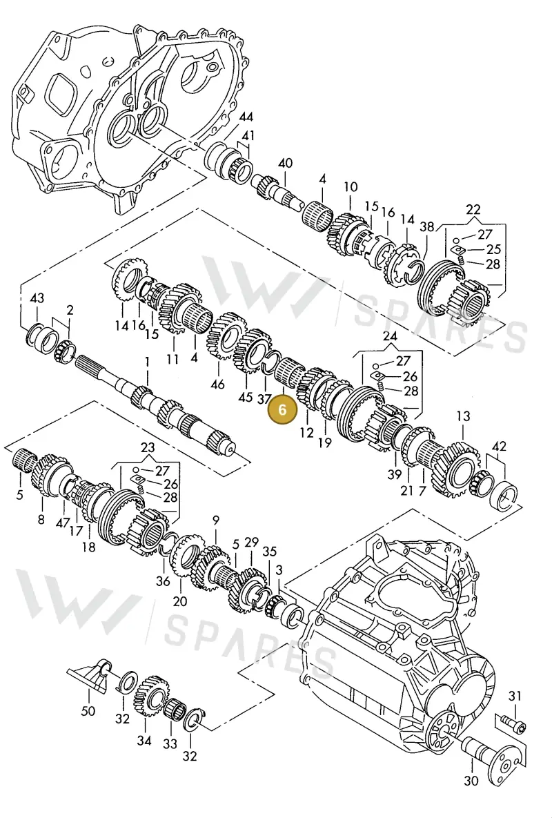 006311115C — Volkswagen SHARAN/SYNCRO (1995-2000) diagram 162311100, position 6