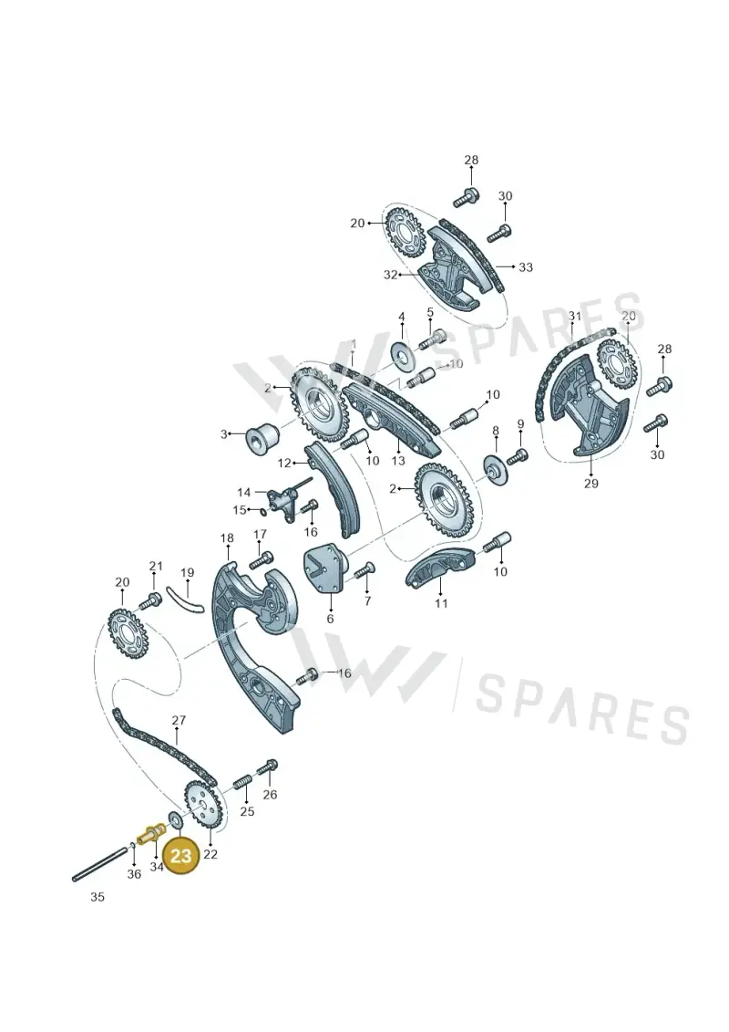 007311517 — Volkswagen Touareg                08> (2007-) diagram 258109700, position 23