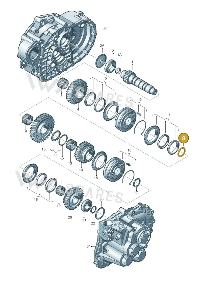 008311231 — Volkswagen Polo 1.4 BlueMotion (2014-2017) diagram 694311430, position 8