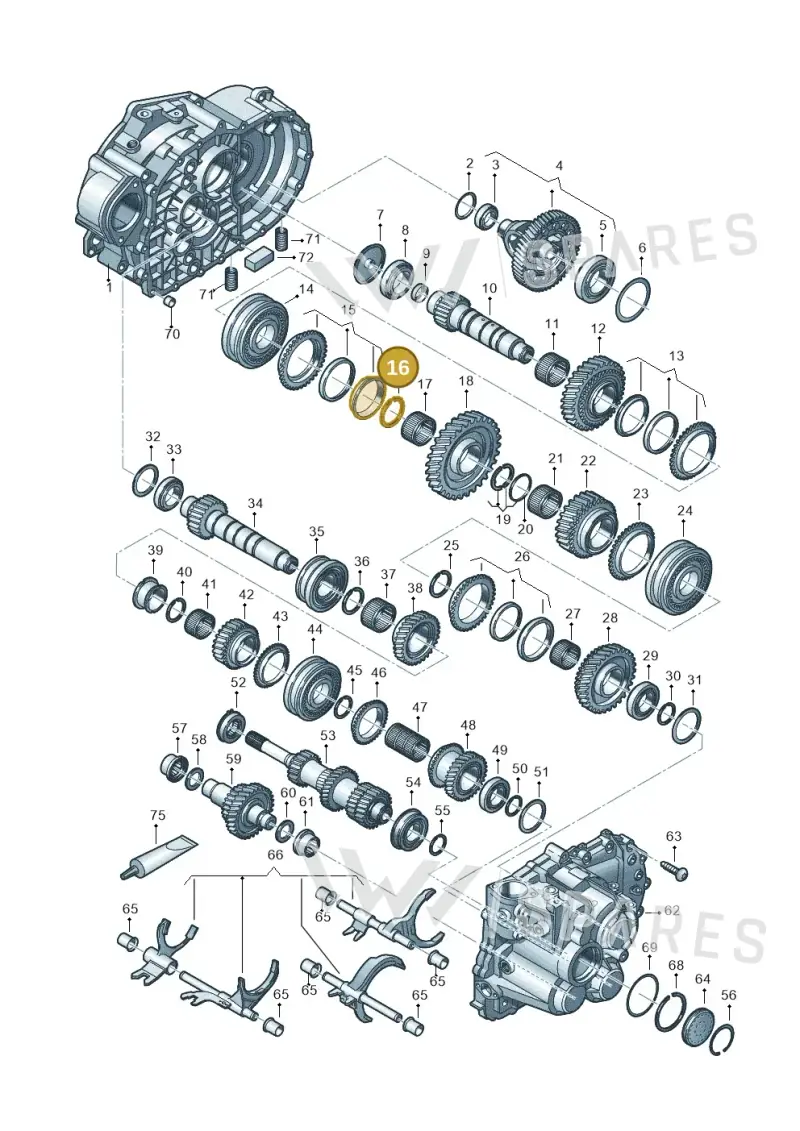 008311231 — Volkswagen Caddy Maxi Kombi (2020-2024) diagram 813300552, position 16