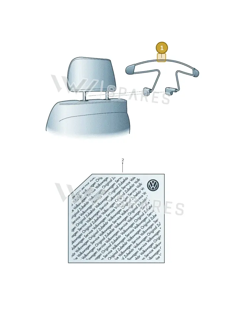 00V061127 — Volkswagen Jetta (2013-2014) diagram 475061800, position 1