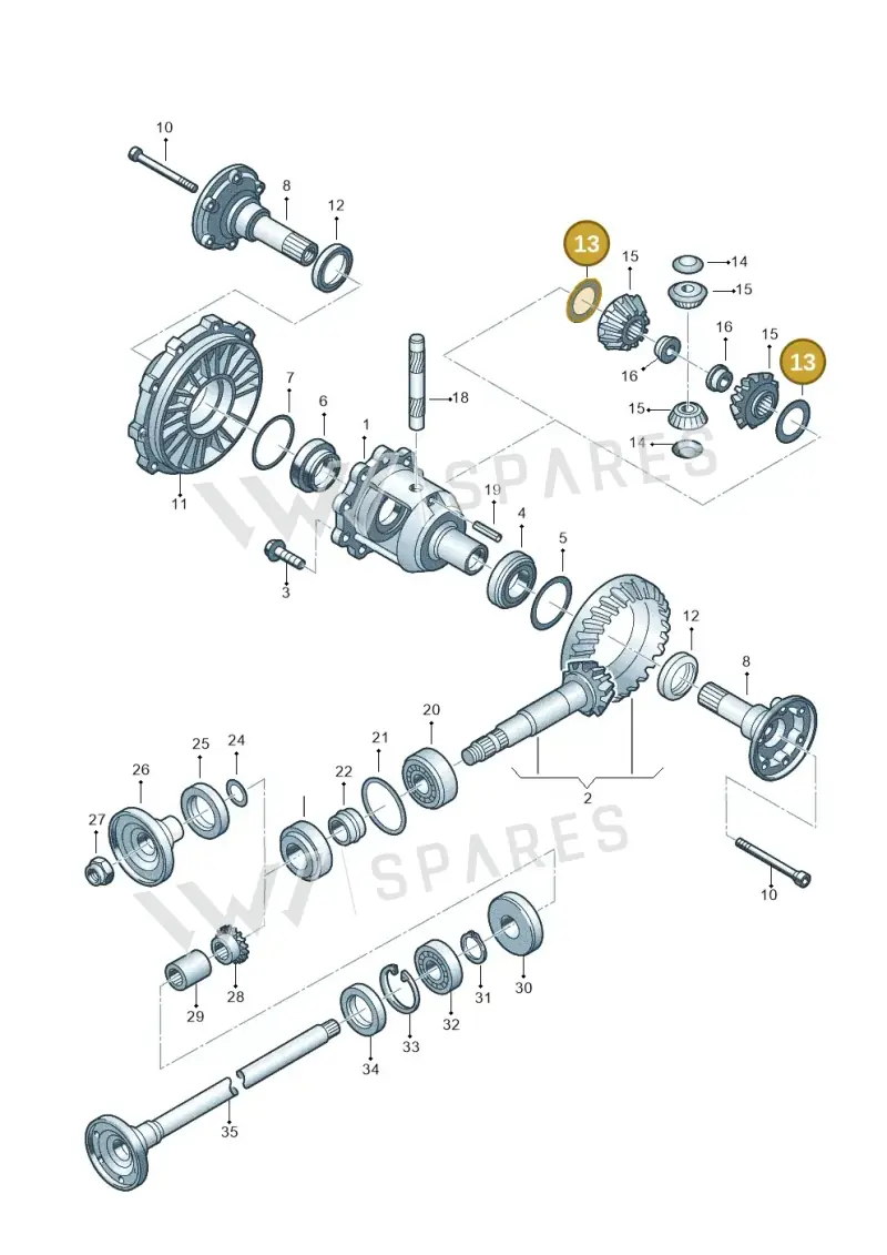 011519215 — Volkswagen Phaeton 4motion (2010-2016) diagram 195525300, position 13