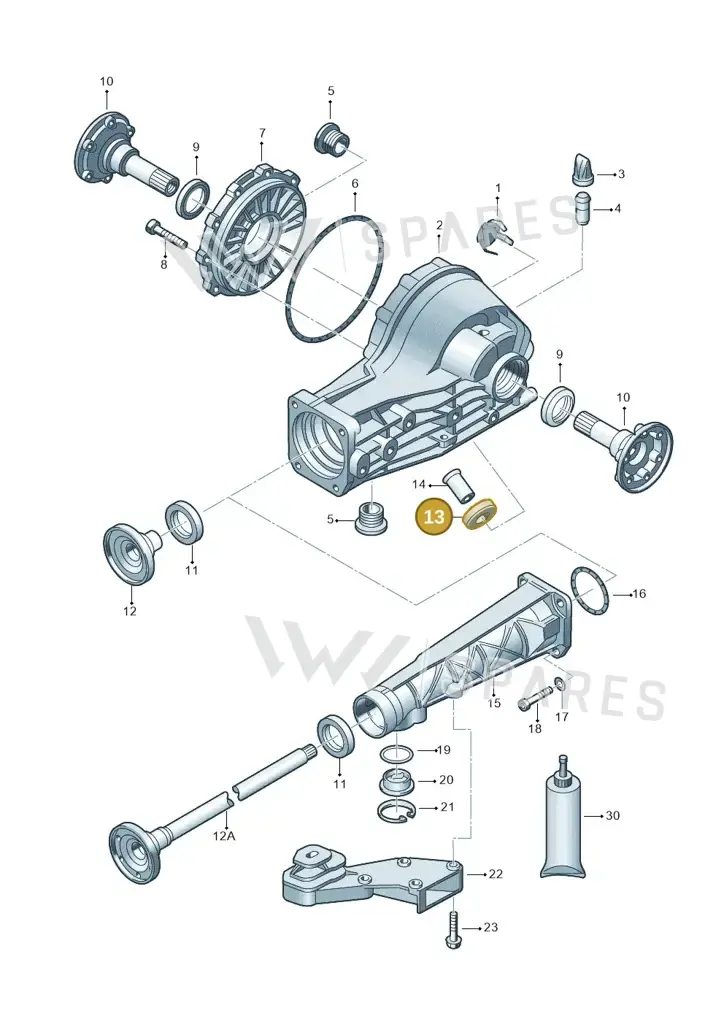 012301143 — Volkswagen Phaeton 4motion (2010-2016) diagram 195525200, position 13