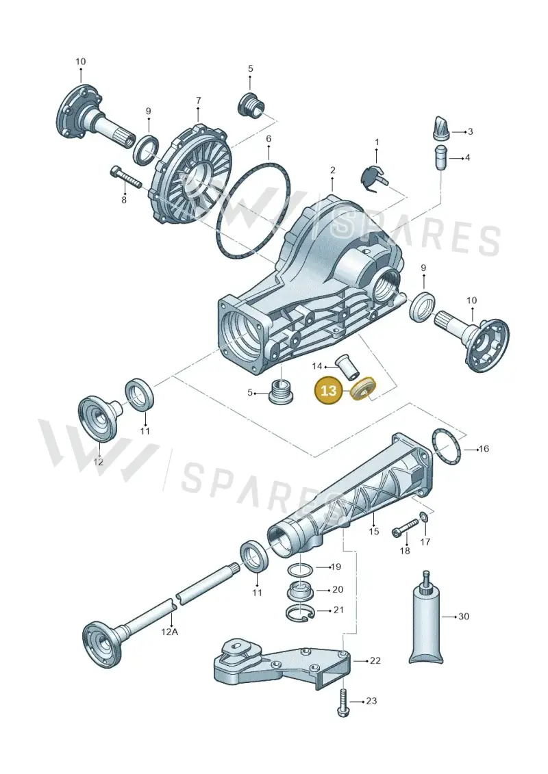 012301143 — Volkswagen Phaeton 4motion (2010-2016) diagram 195525200, position 13