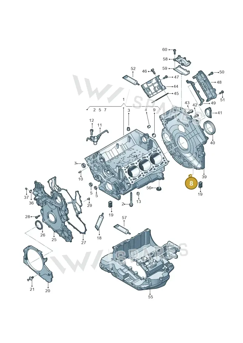 012301153H — Volkswagen Touareg (2017-2023) diagram 439103020, position 8