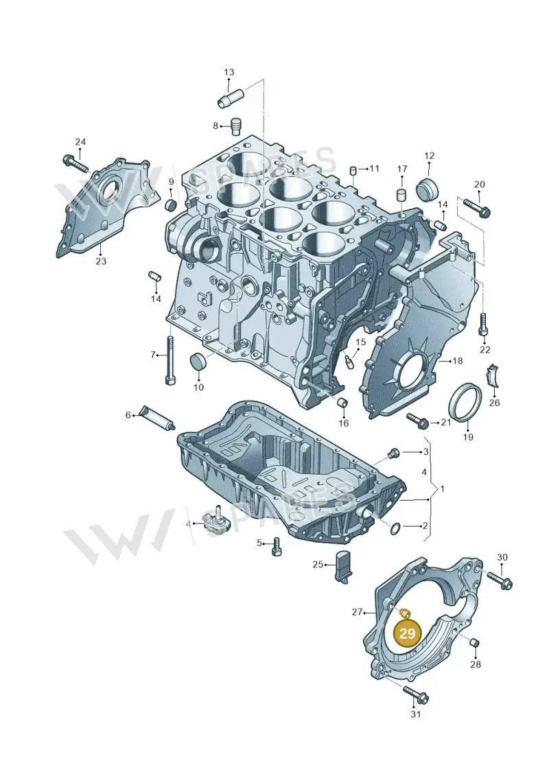 012301153 — Volkswagen Phaeton 4motion (2010-2016) diagram 460103300, position 29