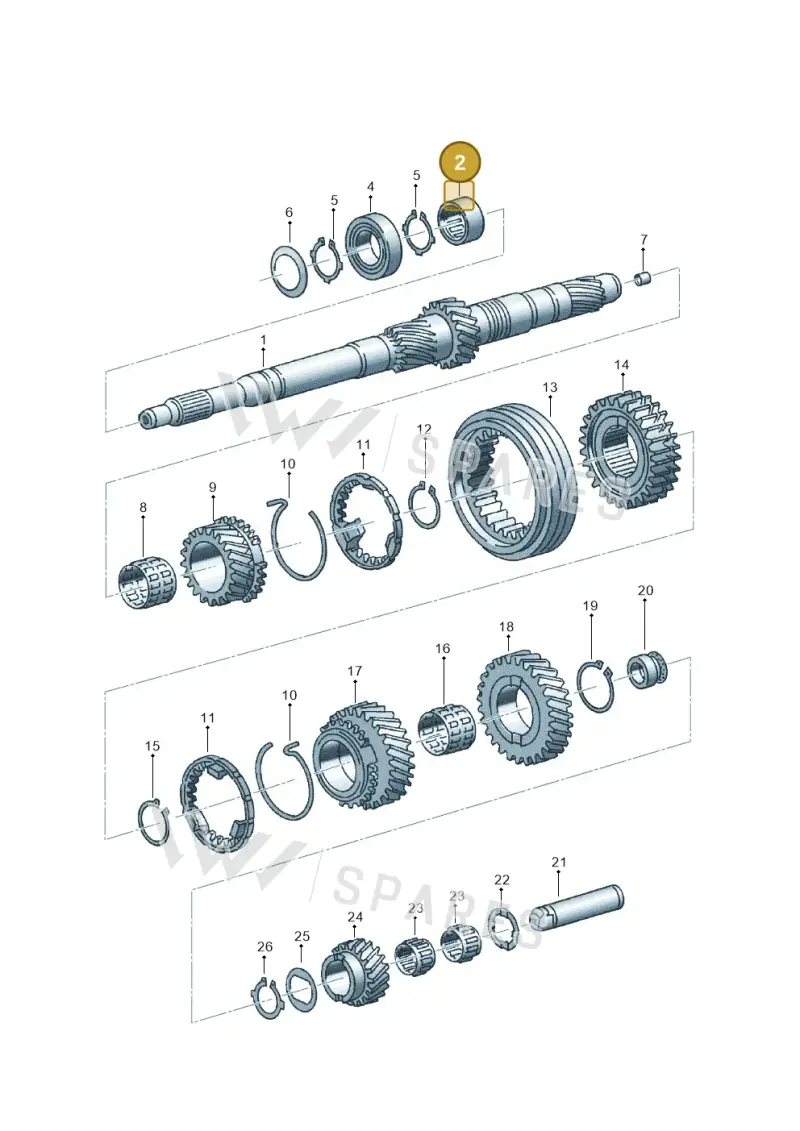 012311123D — Volkswagen PASSAT/4MOTION/W8 (2002-2005) diagram 123311460, position 2