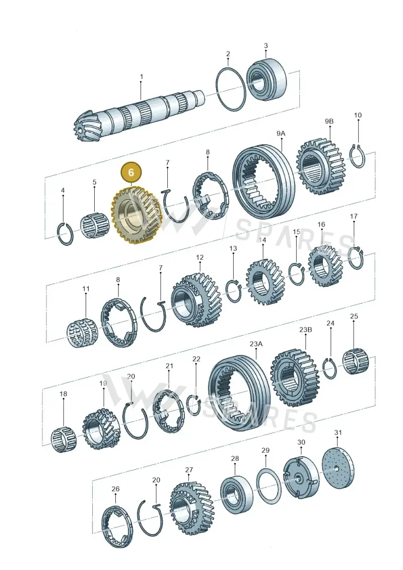 012311257J — Volkswagen PASSAT/4MOTION/W8 (2002-2005) diagram 118311380, position 6