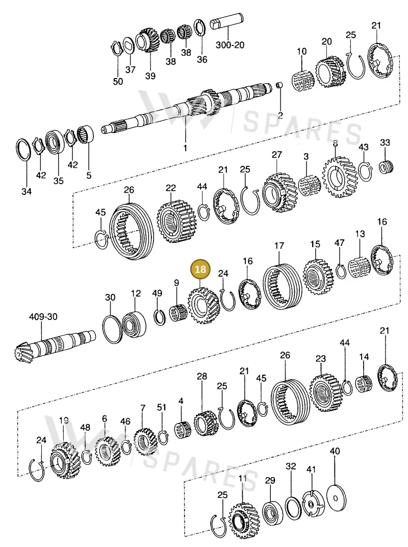 012311257J — Volkswagen NOVA PARATI (1995-2002) diagram 303311400, position 18
