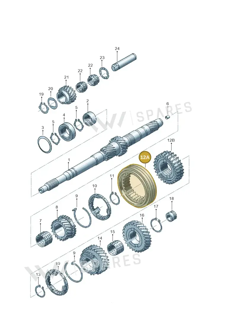 012311315B — Volkswagen PASSAT/4MOTION/W8 (2002-2005) diagram 118311300, position 12A